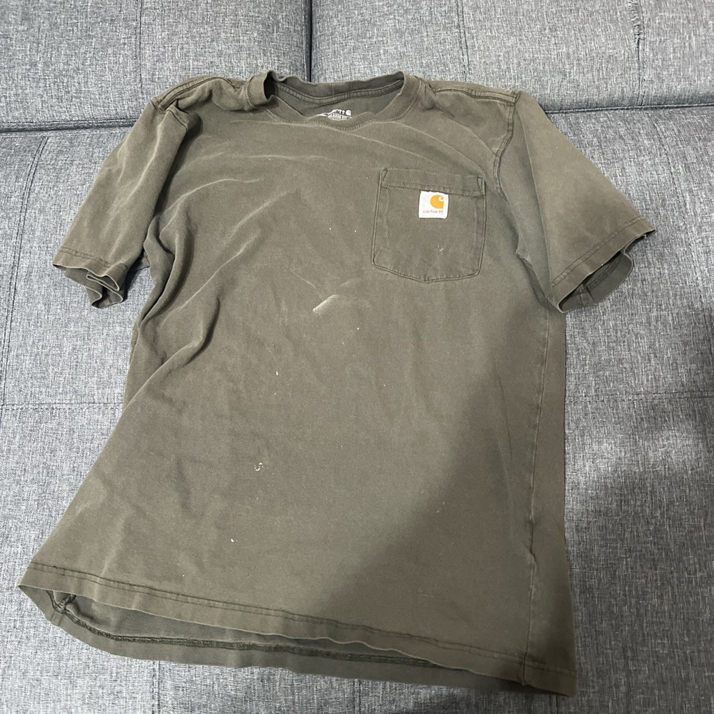 Carhartt Men's Olive Green T-Shirt